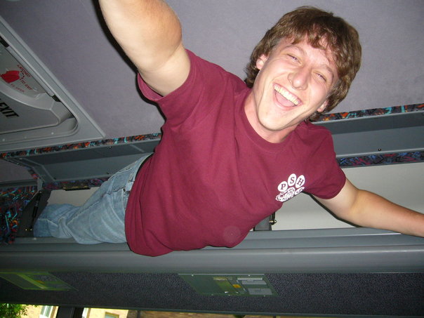 Casey Wolfe smiling inside a vehicle